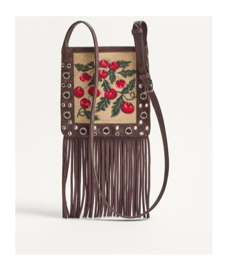 Valentino Small Tassel Shoulder Bag In Multicolor