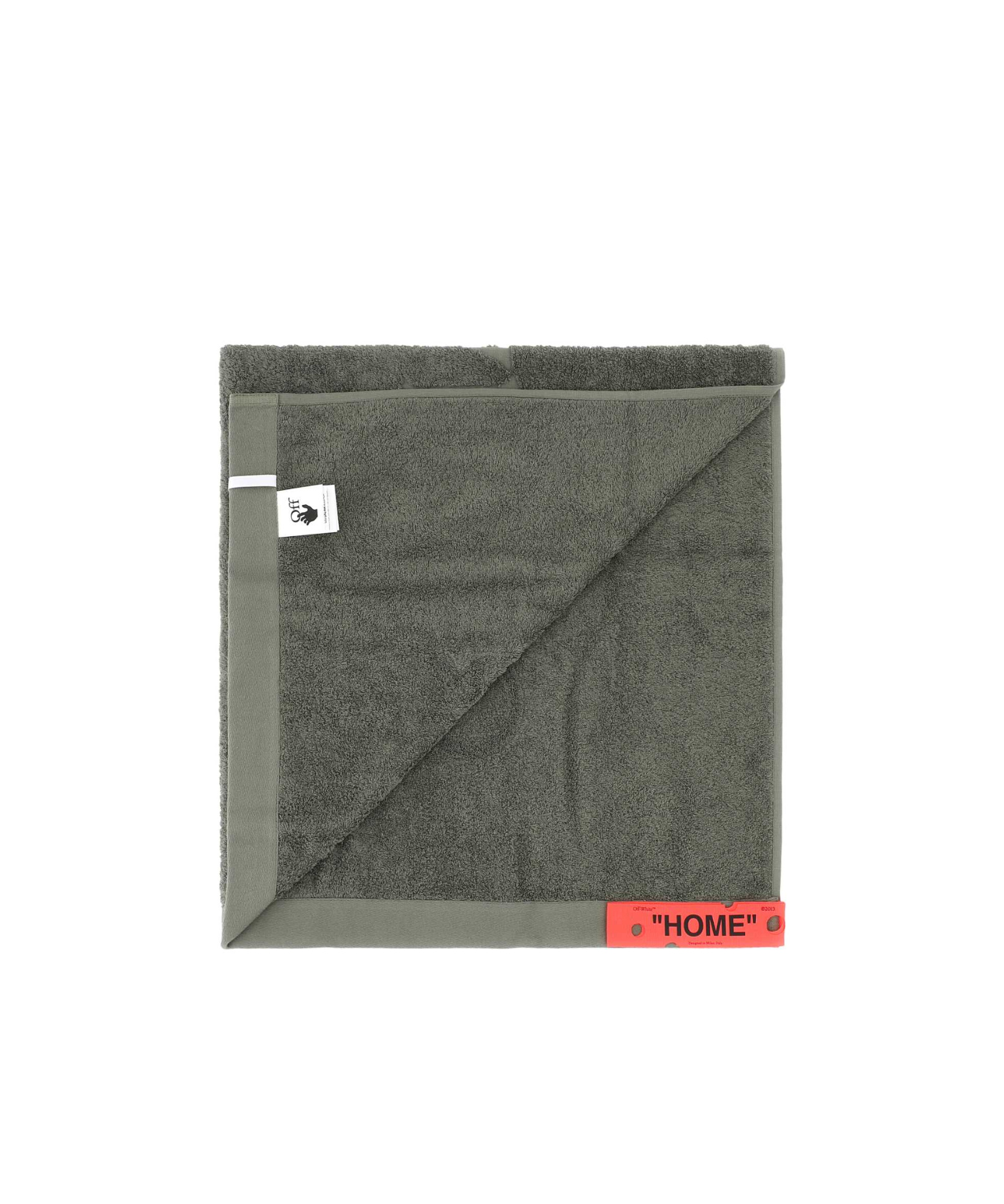 Off-white Bookish Logo-jacquard Towels (set Of 2) In Black