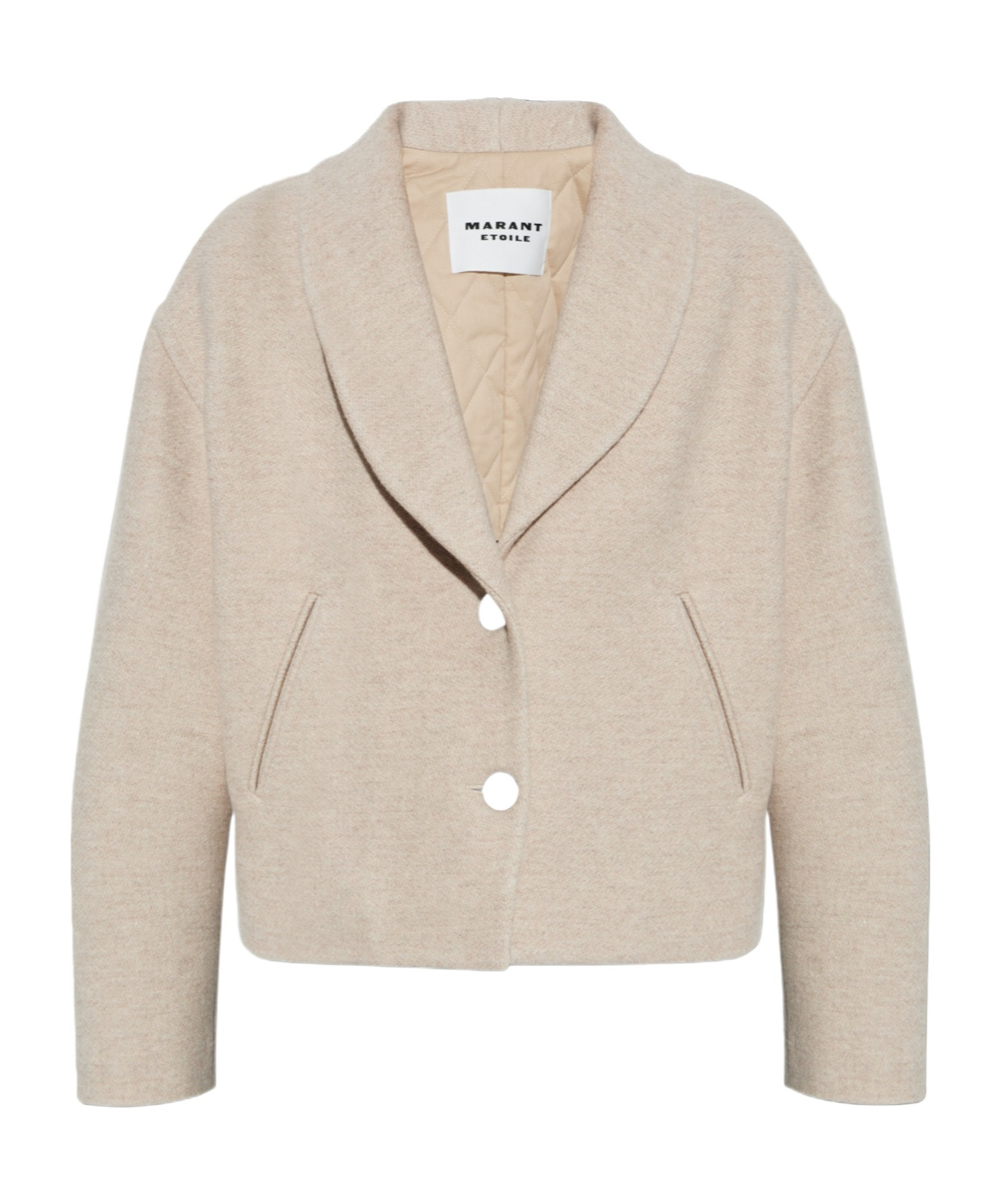 Isabel Marant Étoile Long-sleeved Casual Jacket In Nude