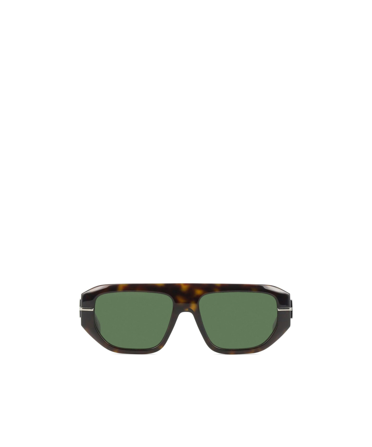 Fendi Rectangular Frame Sunglasses In Green
