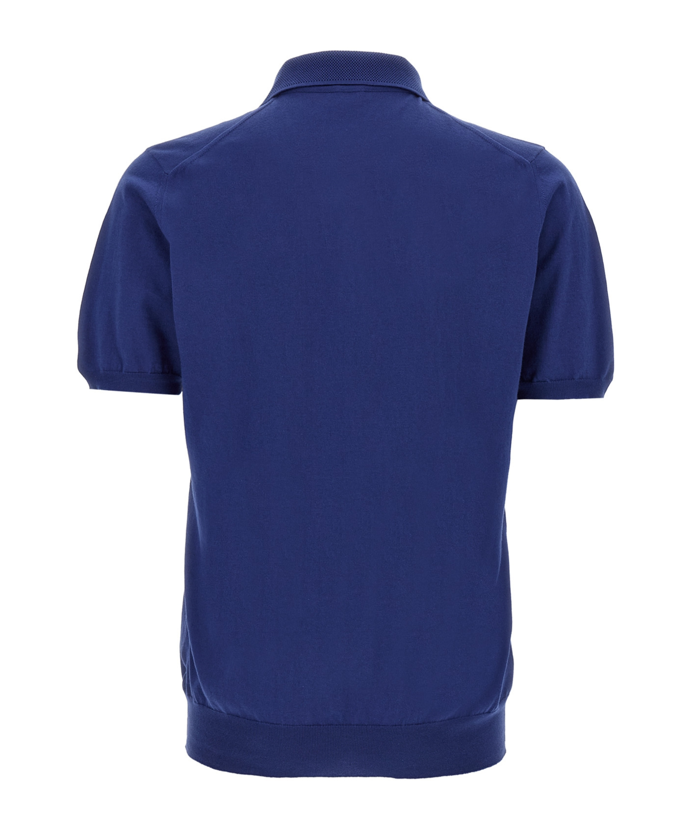 Shop Kiton Short-sleeved Polo Shirt In Blue