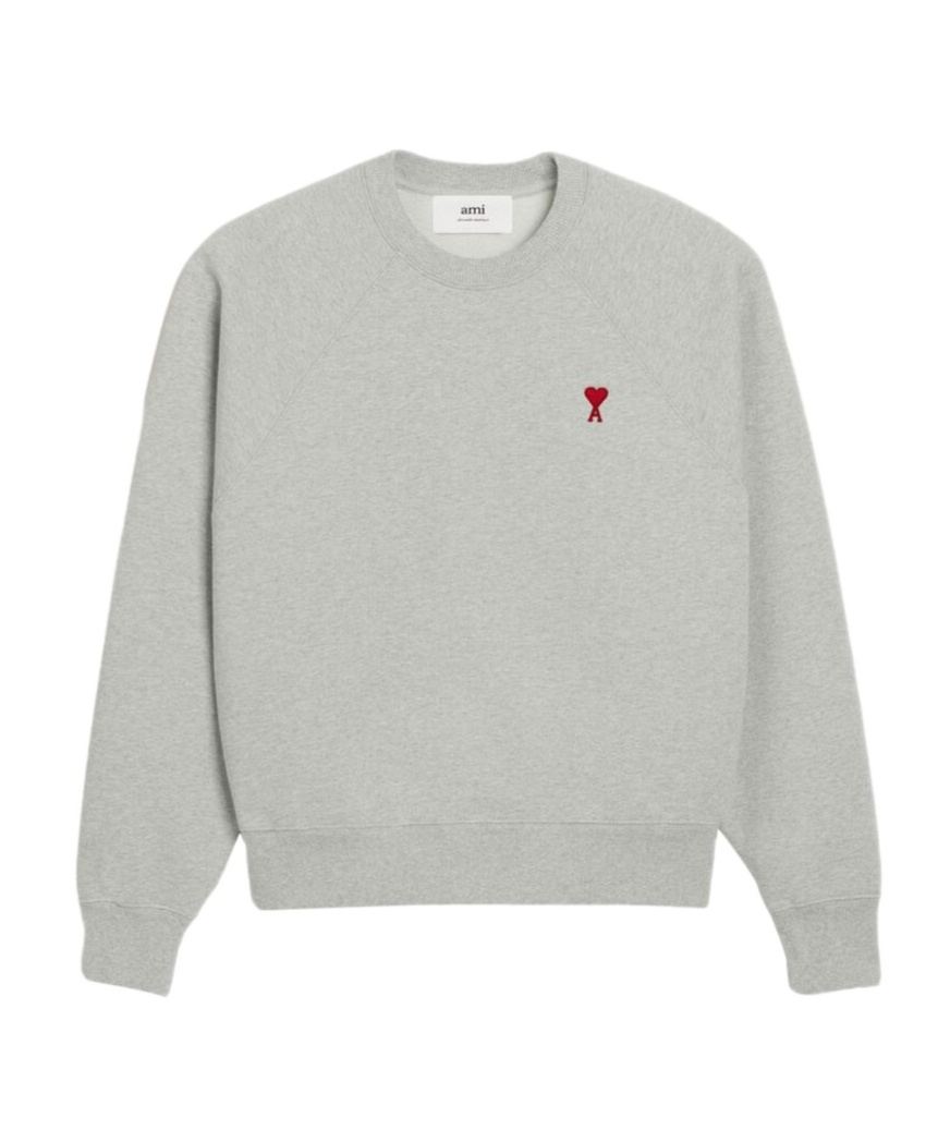 AMI ALEXANDRE MATTIUSSI AMI PARIS AMI DE COEUR CREWNECK SWEATSHIRT