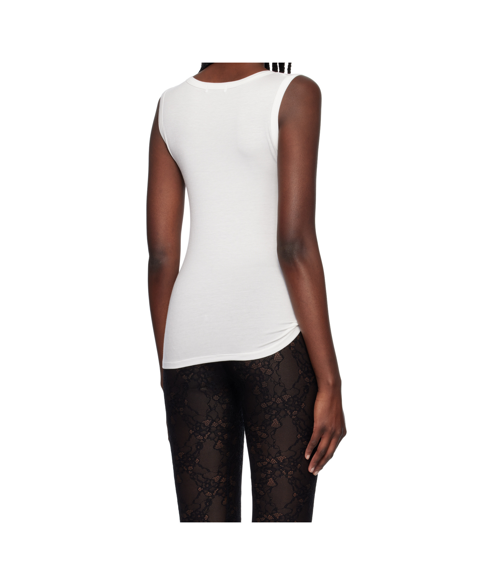 Ambush Heart-shaped Pattern Vest In White
