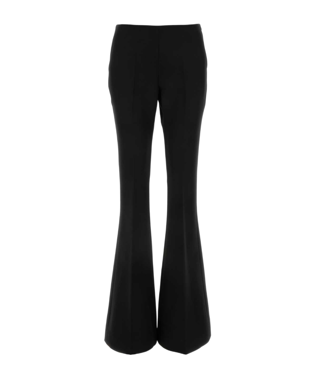 Ermanno Scervino Pressed-crease Flared Trousers In Black