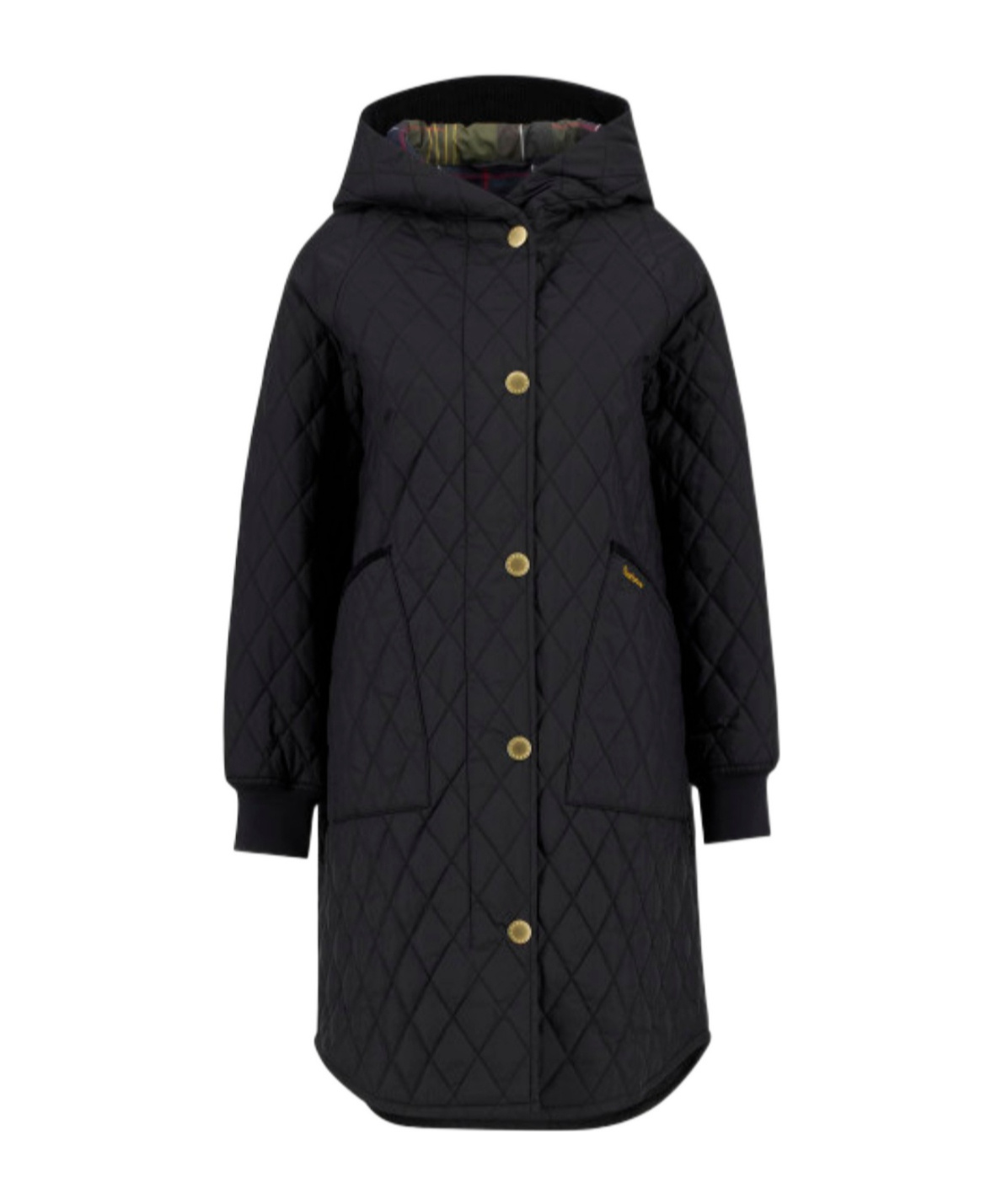 Barbour Quilted Hooded Jacket In Black