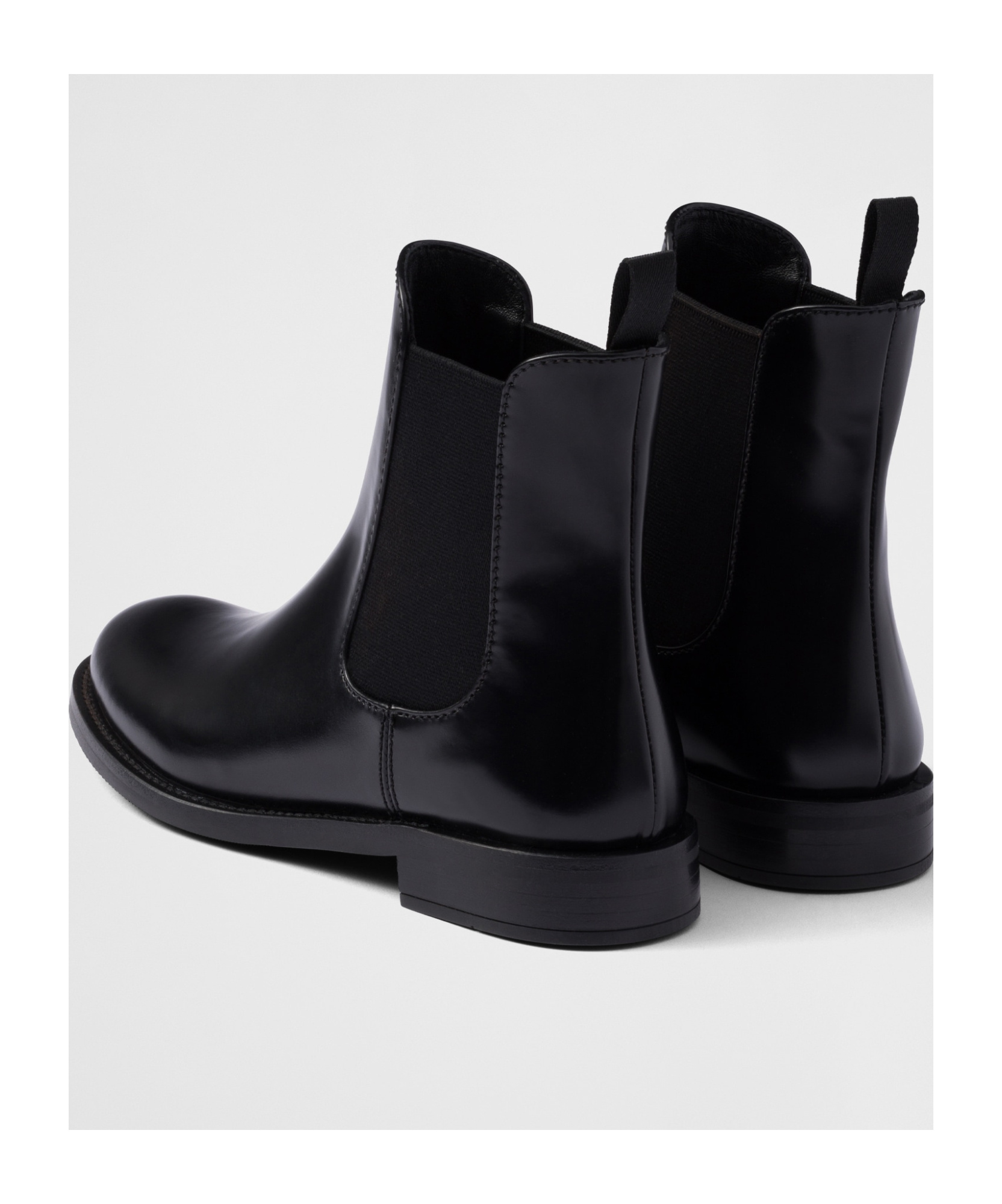 Prada Logo-print Boots In Black