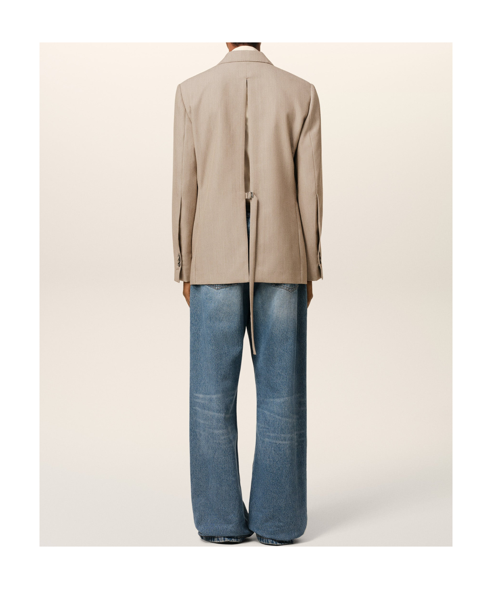 Ami Alexandre Mattiussi Double-breasted Jacket In Nude