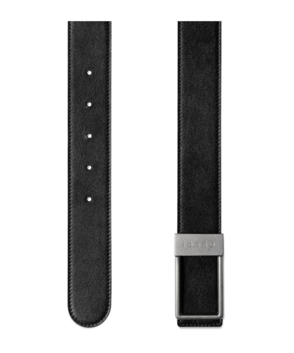 Gucci Double-sided Belt In Black