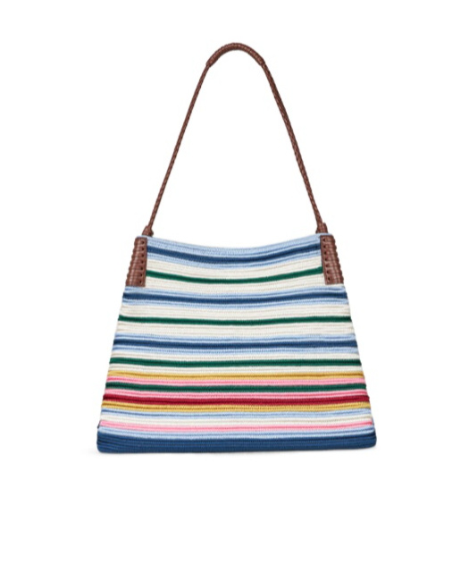 Etro 'libra' Multicolor Shoulder Bag With Maxi Logo On The Front In Multicolor