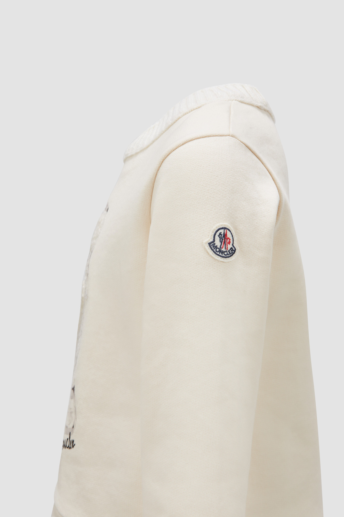 Moncler Printed Sweatshirt In Nude
