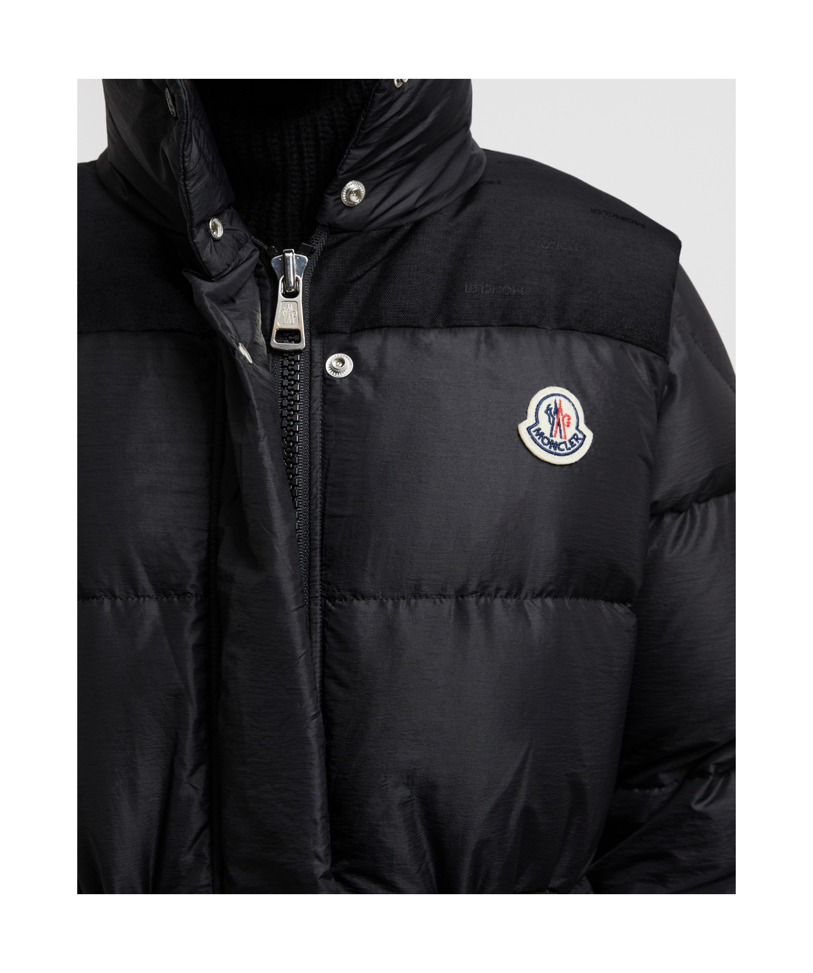 Moncler Verone 2-in-1 Long Down Coat In Black