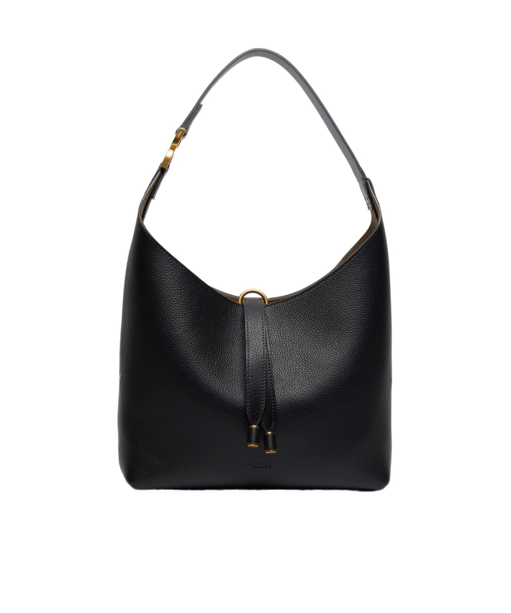 Chloé Marcie Small Shoulder Bag In Black