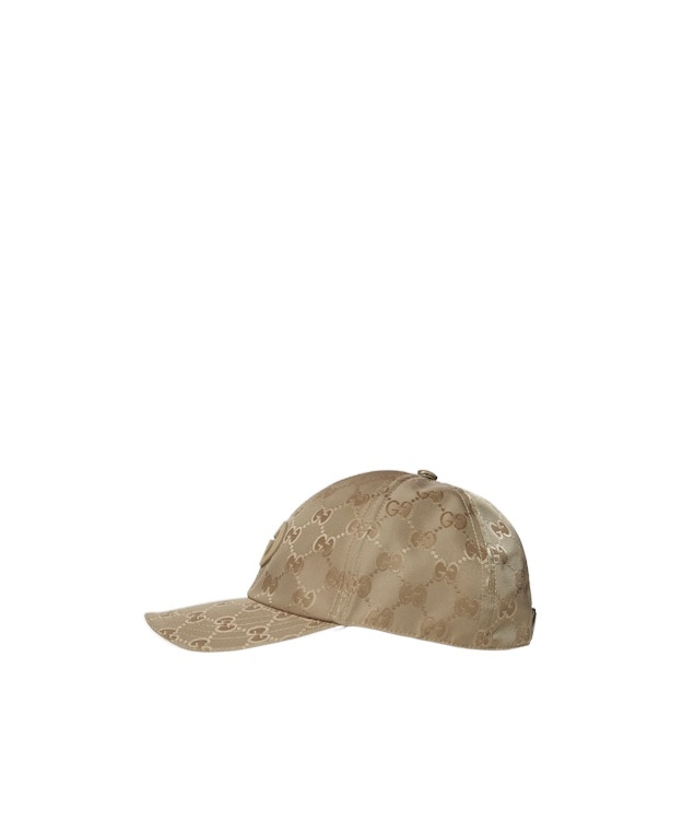 Gucci Gg Nylon Baseball Hat In Brown
