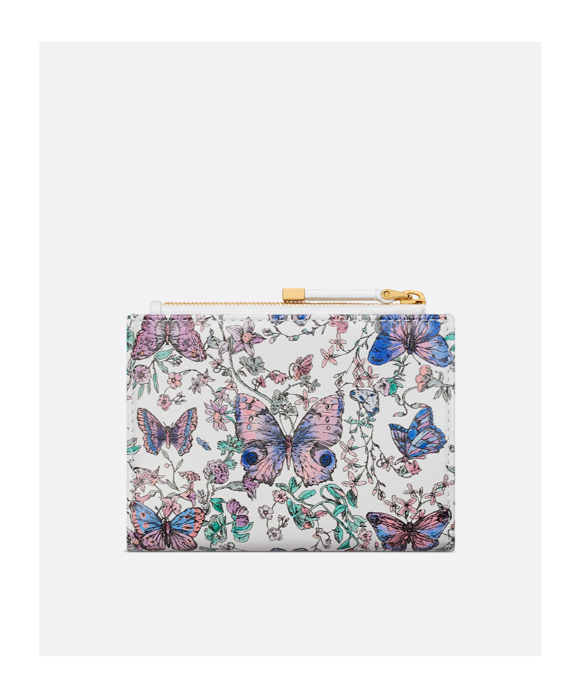 Dior Zipper Wallet In Multicolor
