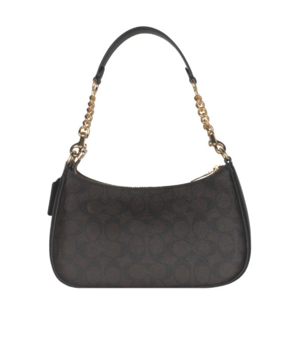 Coach Teri Shoulder Bag In Signature Canvas In Beige