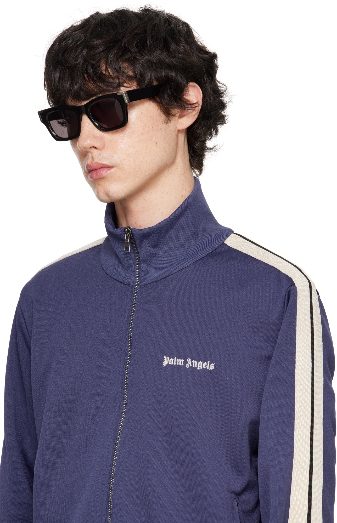 Palm Angels Eyewear Westport Square Frame Sunglasses In Black