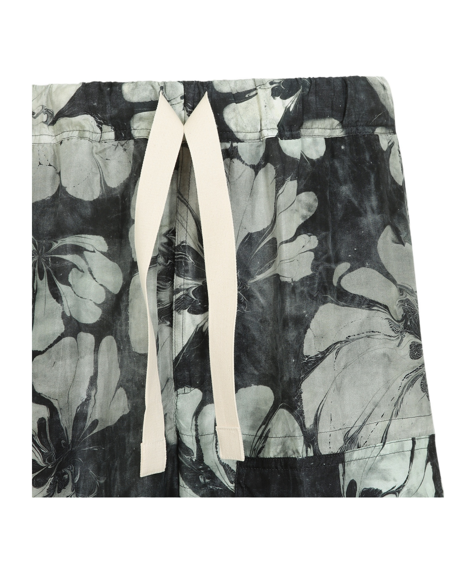 Dries Van Noten Drawstring Casual Pants In Gray