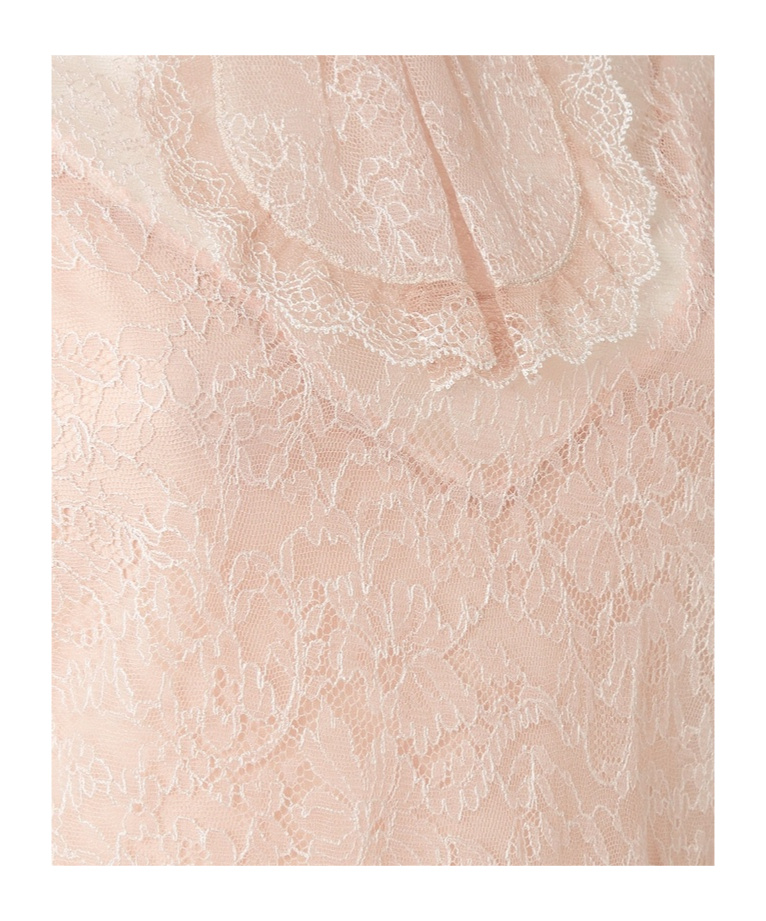 Fendi Trompe-l'oeil Effect Lace Midi Dress In Neutral