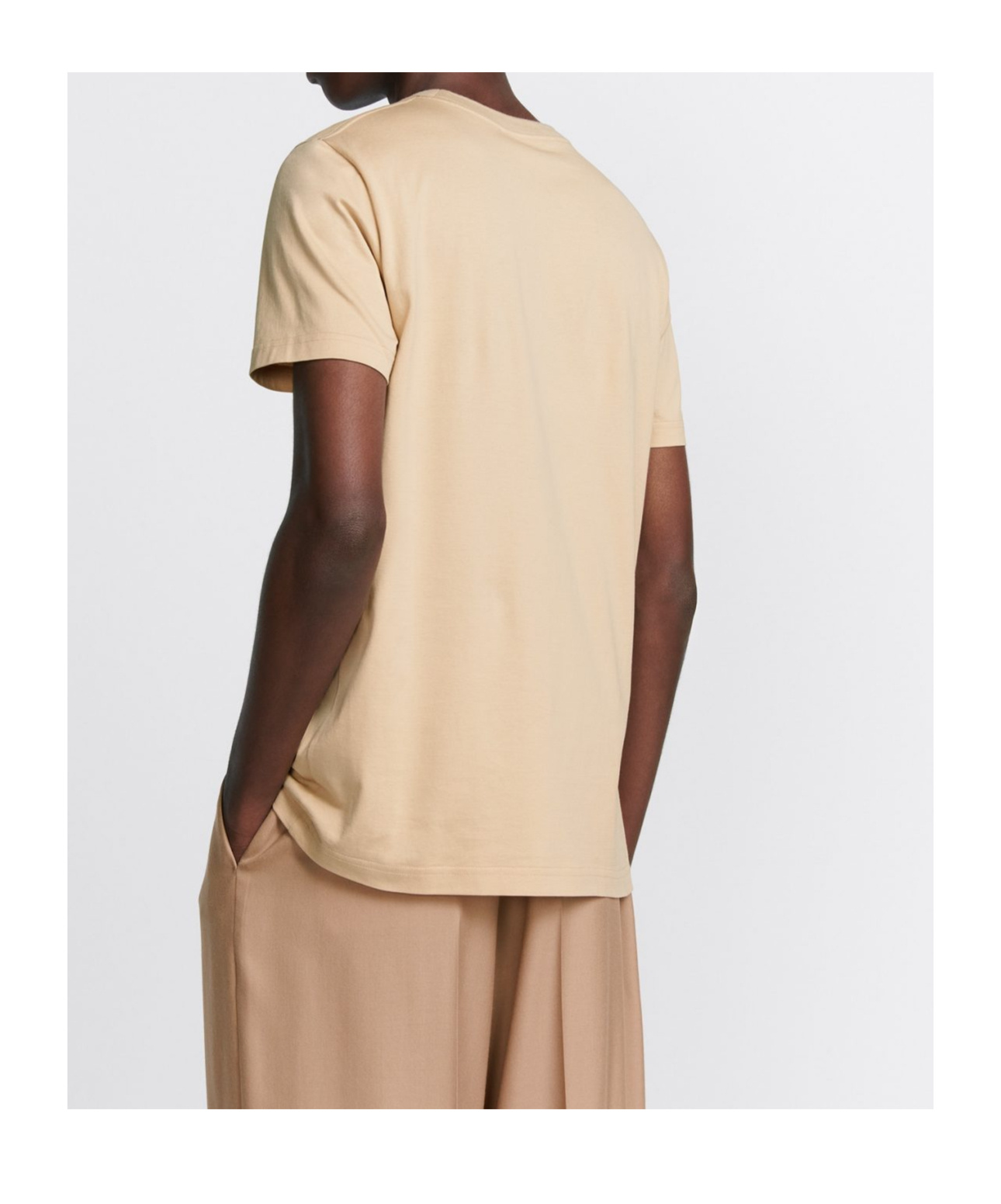 Dior Logo Short-sleeved T-shirt In Nude