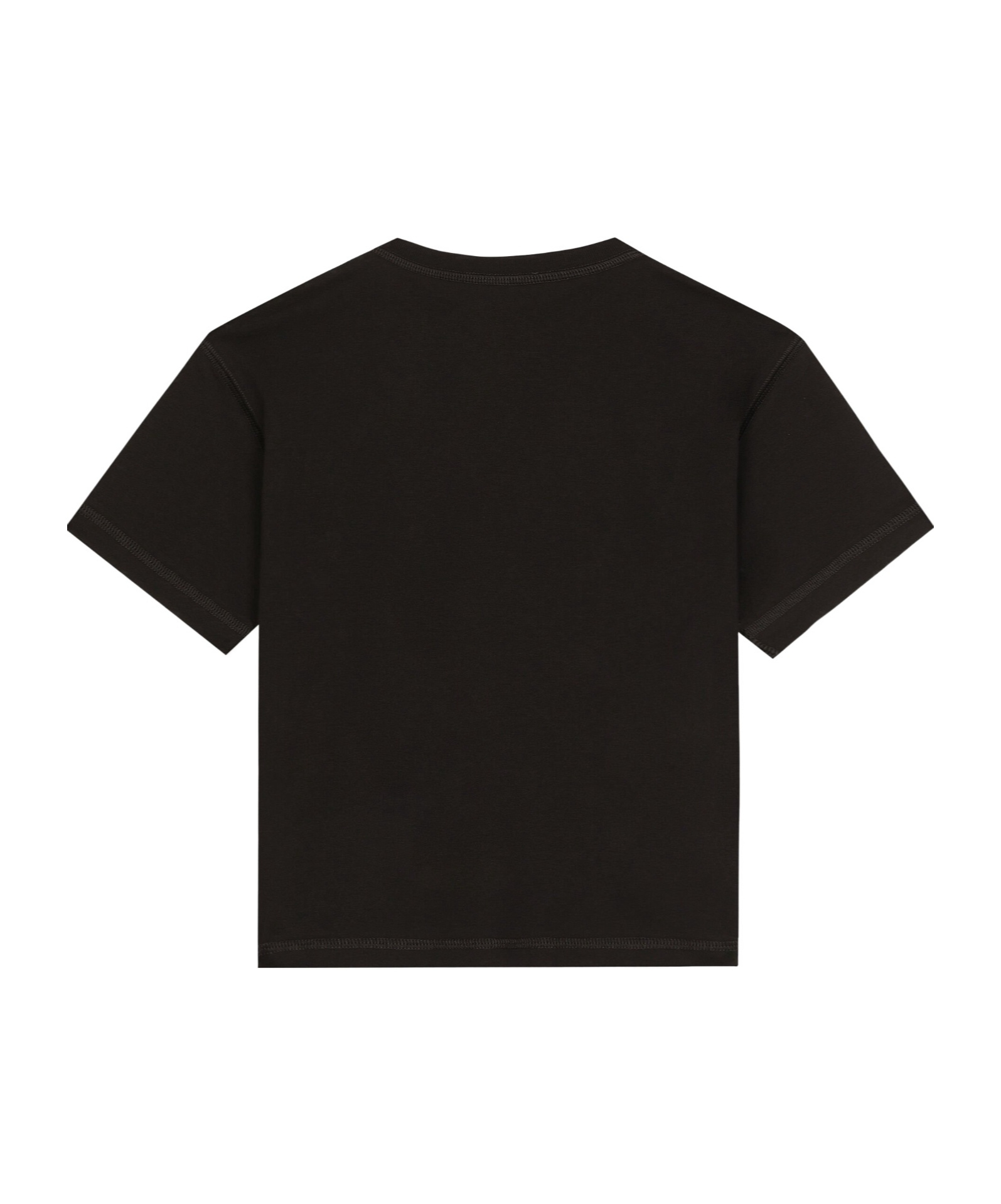 Dolce & Gabbana Dg-embroidered T-shirt In Black