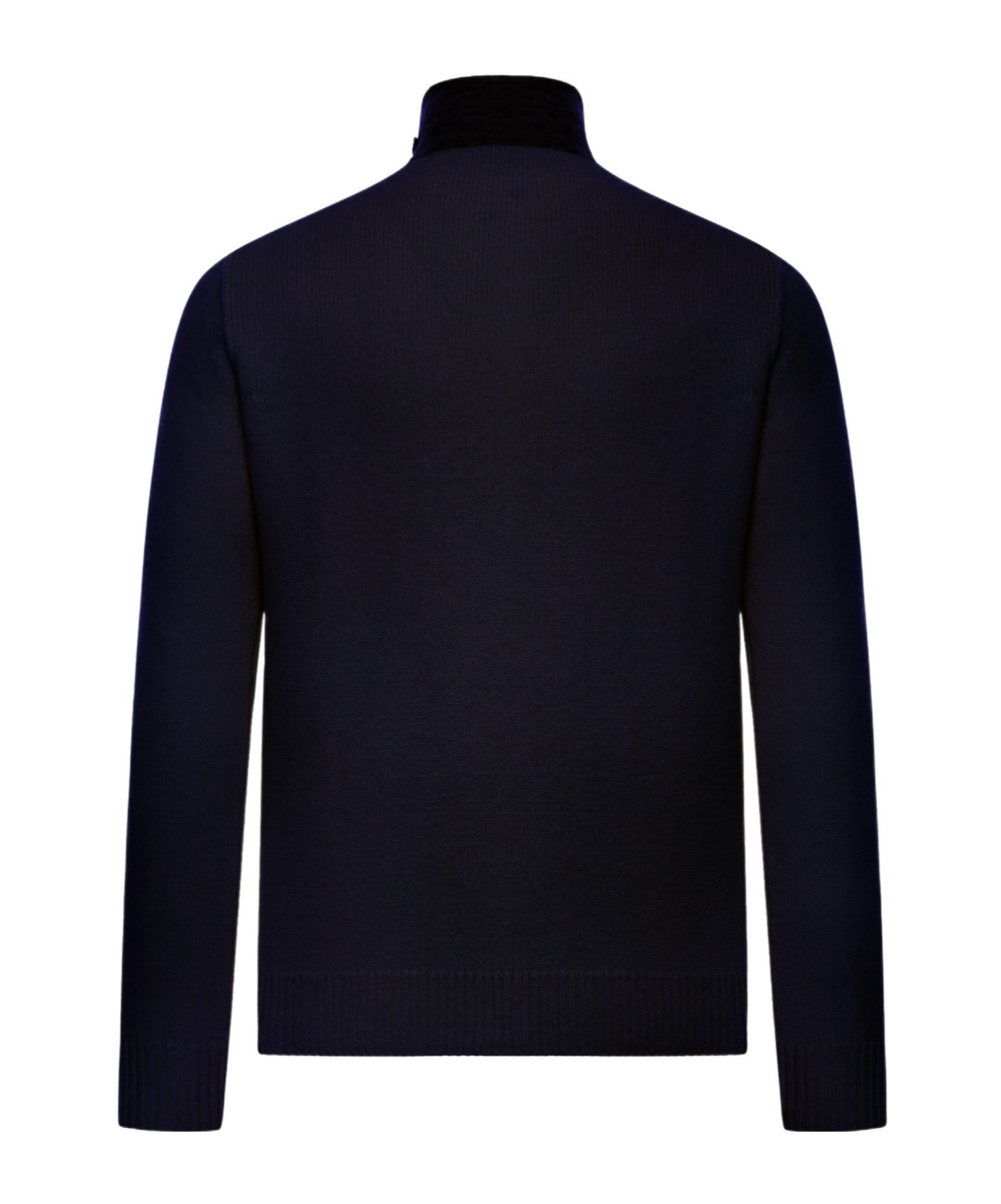 Stone Island High-neck Cardigan With Logo Patch In Black