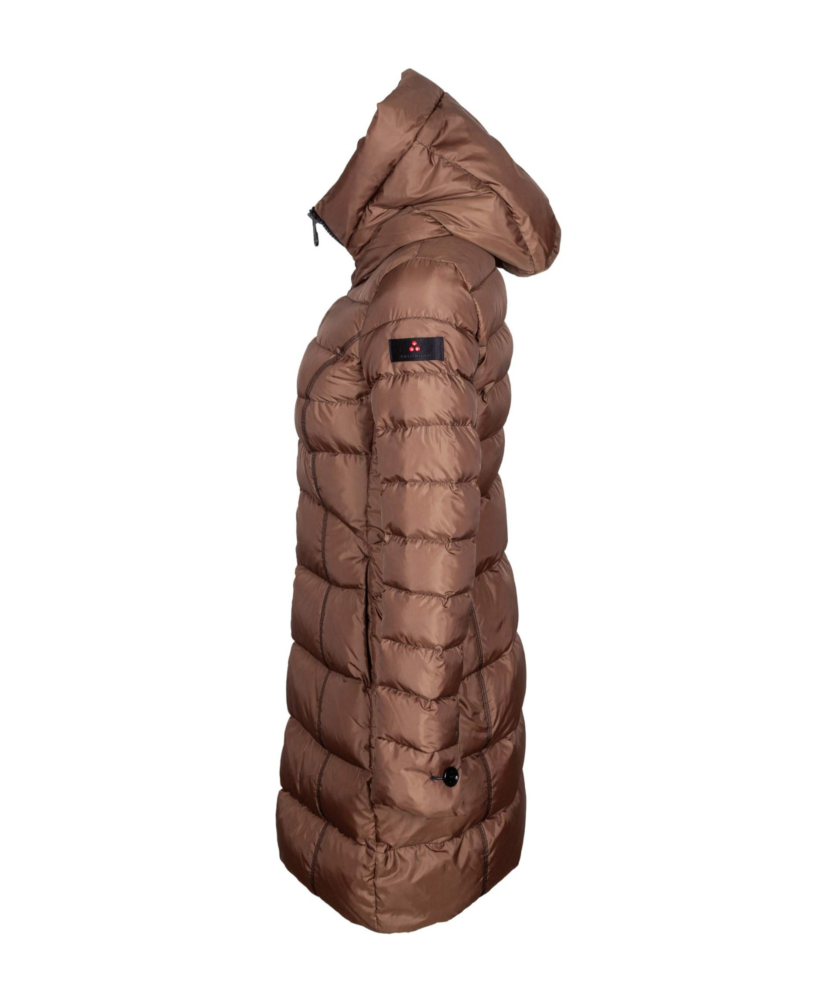 Peuterey Long-sleeved Cotton-padded Jacket In Brown