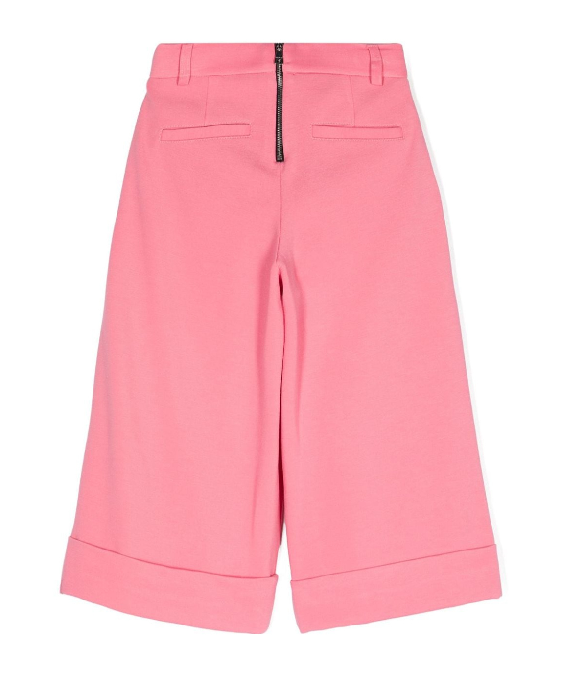 Shop Balmain Pleat-detail Wide-leg Trousers In Pink