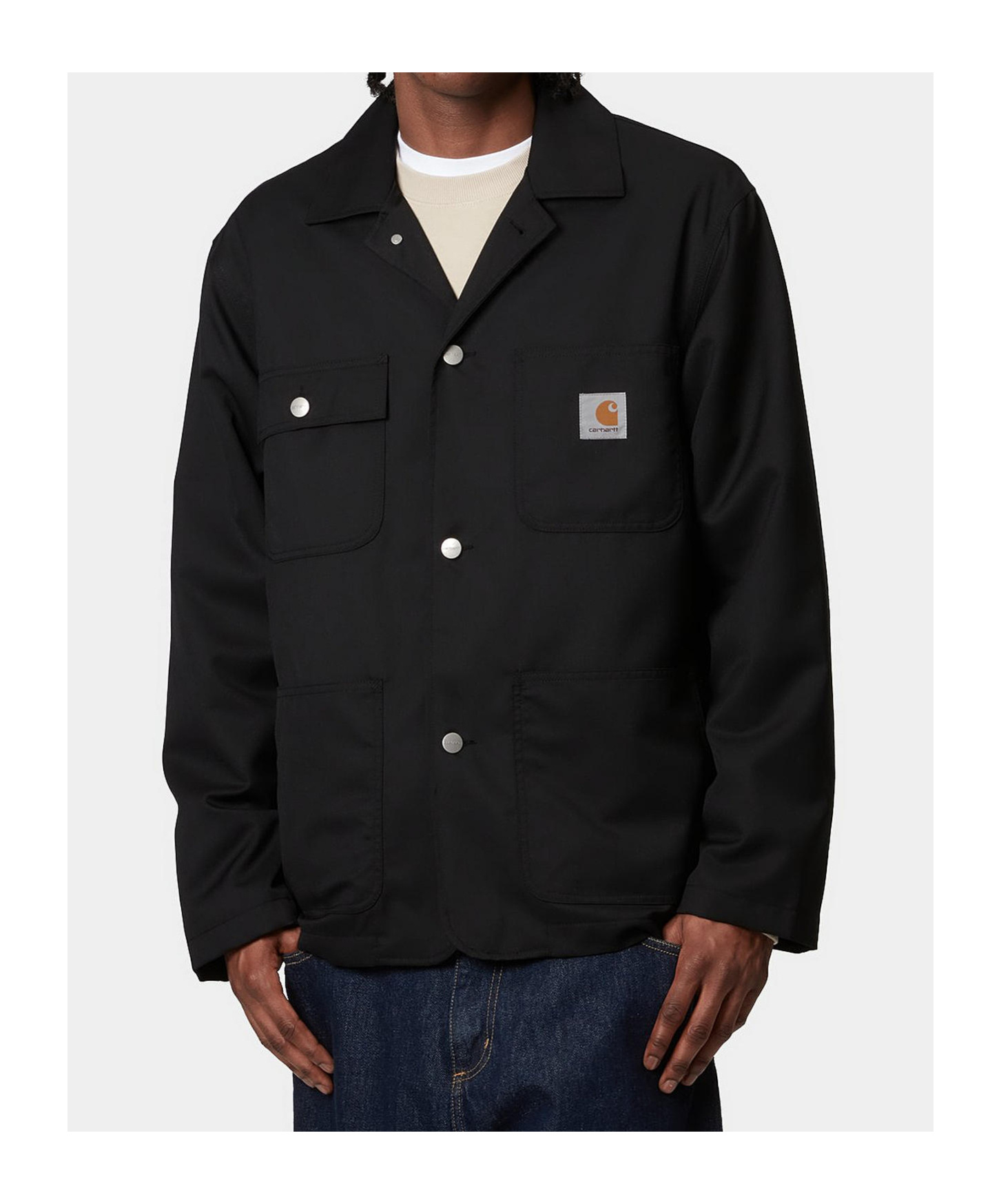 Carhartt Long-sleeved Casual Jacket In Black