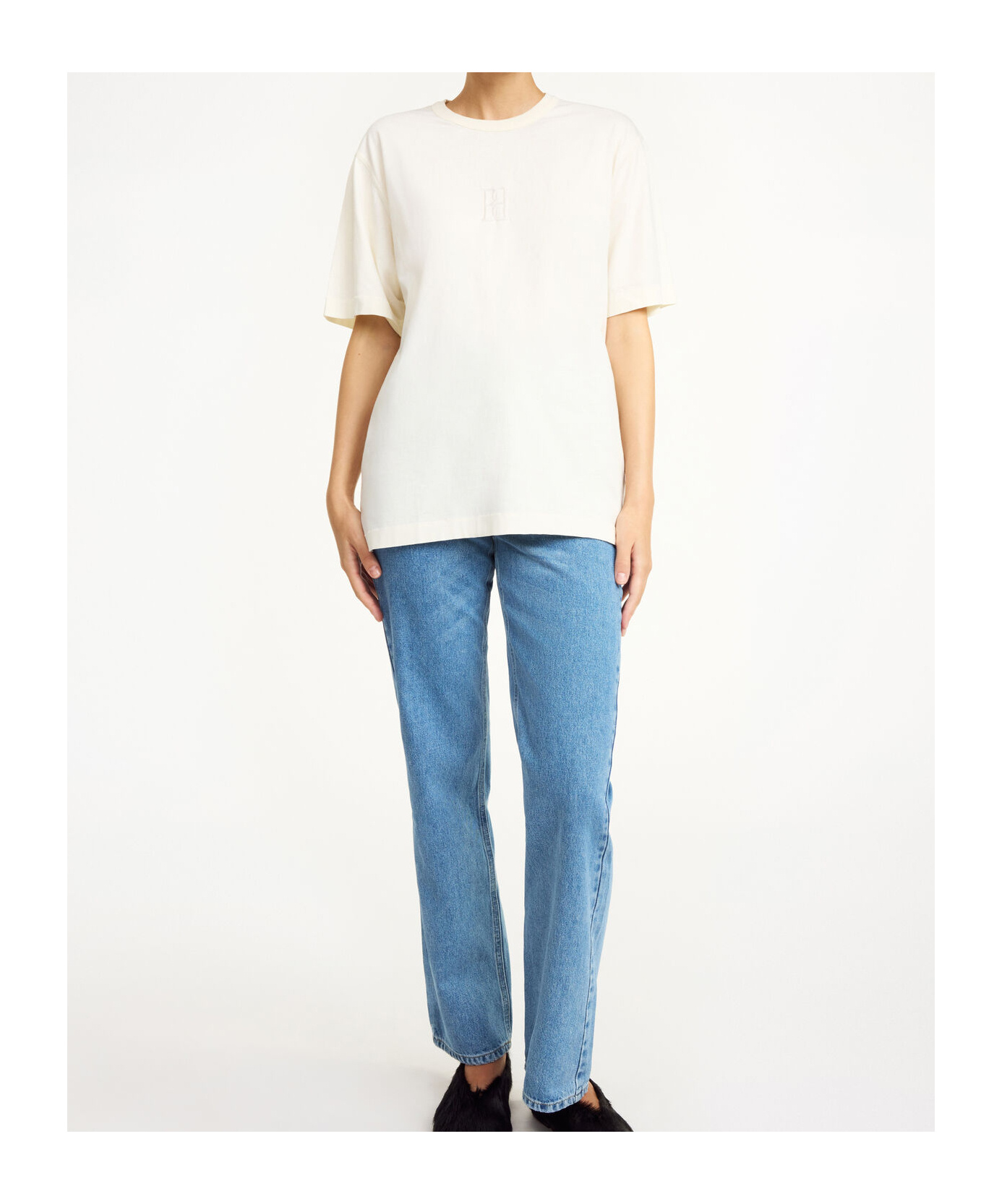 Shop By Malene Birger Fayeh T-shirt In Soft White