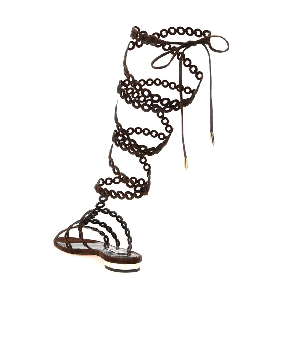 Aquazzura 'eternal Chain Gladiator' Sandals In Black