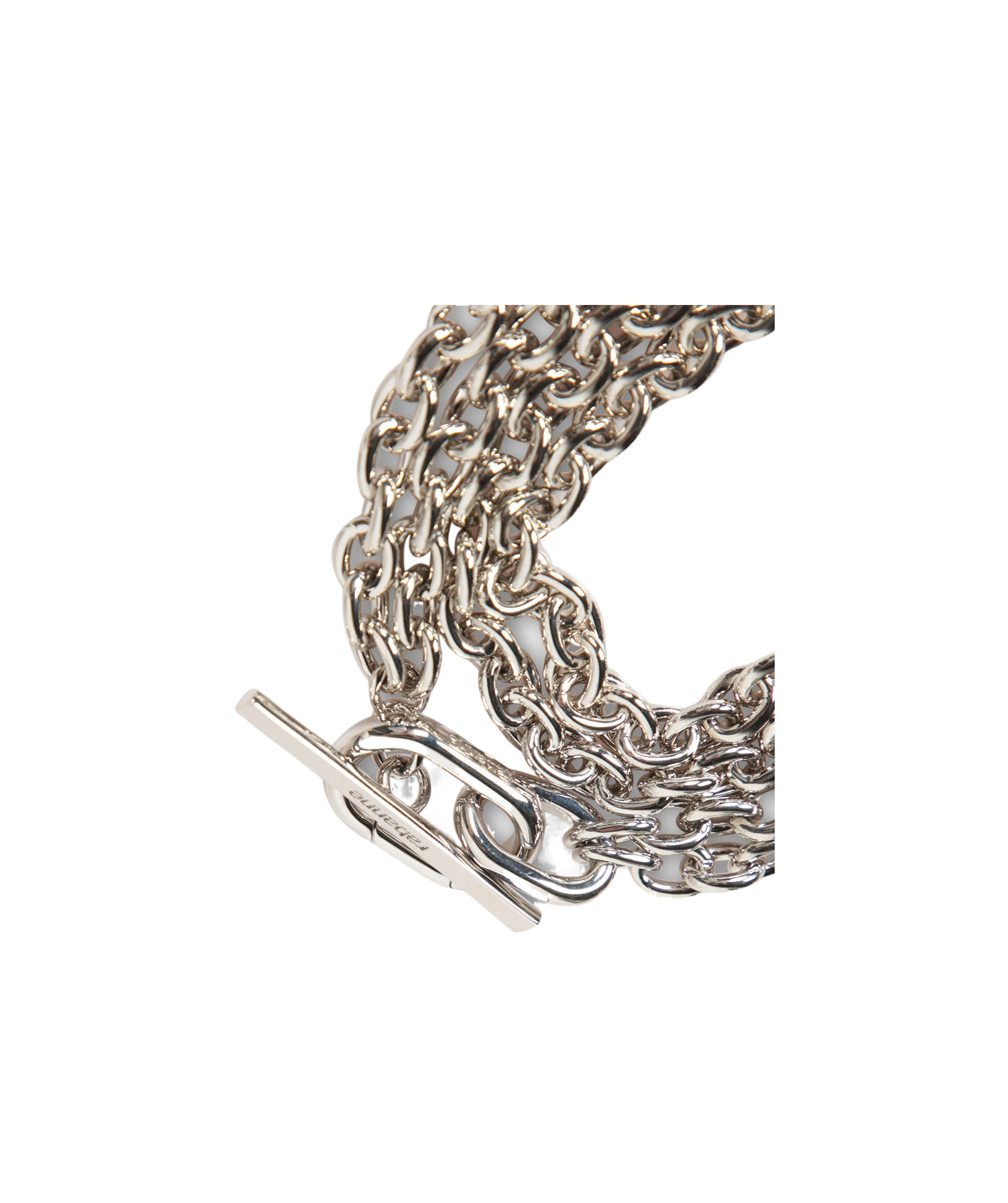 Rabanne Chain Necklace In Gray