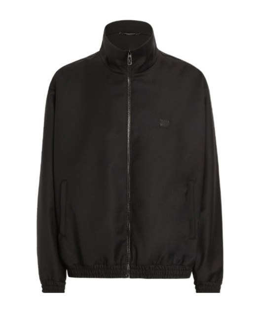Dolce & Gabbana Long-sleeved Casual Jacket In Black