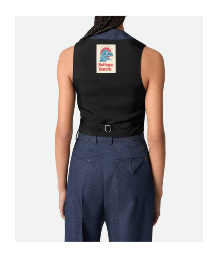 Shop Bottega Veneta Melange Wool Gilet