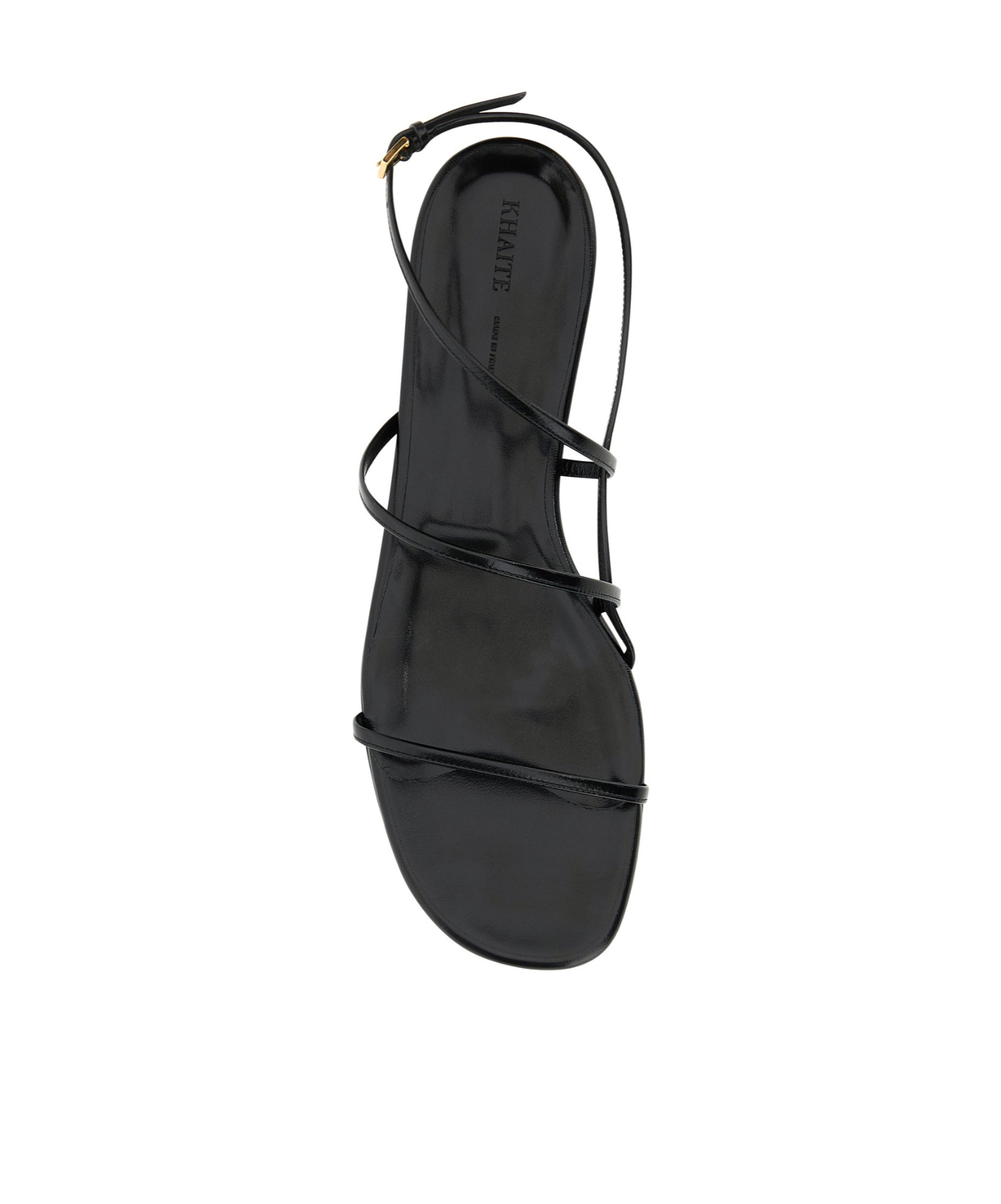 Shop Khaite Round Toe Flat Sandals
