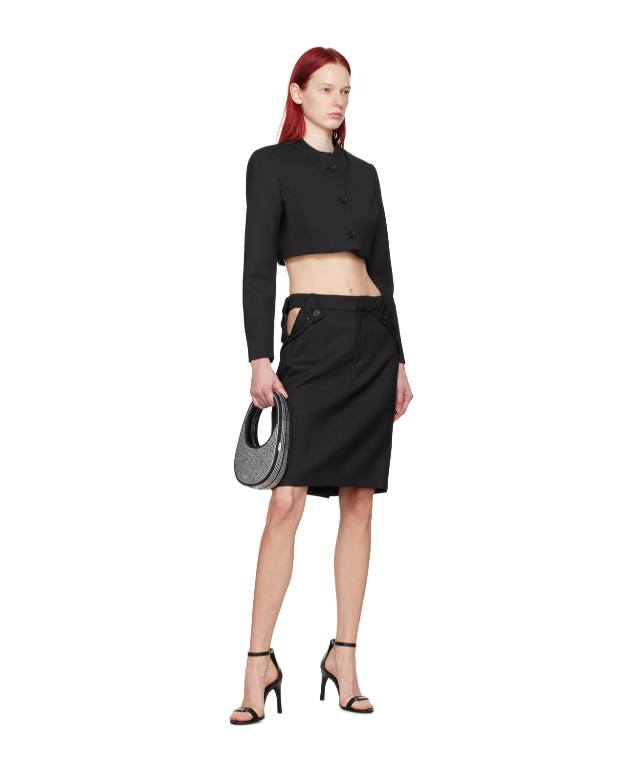 Coperni Long-sleeved Button Casual Jacket In Black