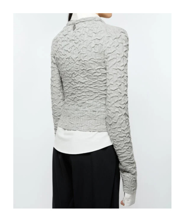Acne Studios Layered Cardigan In White