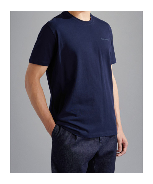 Paul & Shark Embroidery Logo T-shirt In Blue