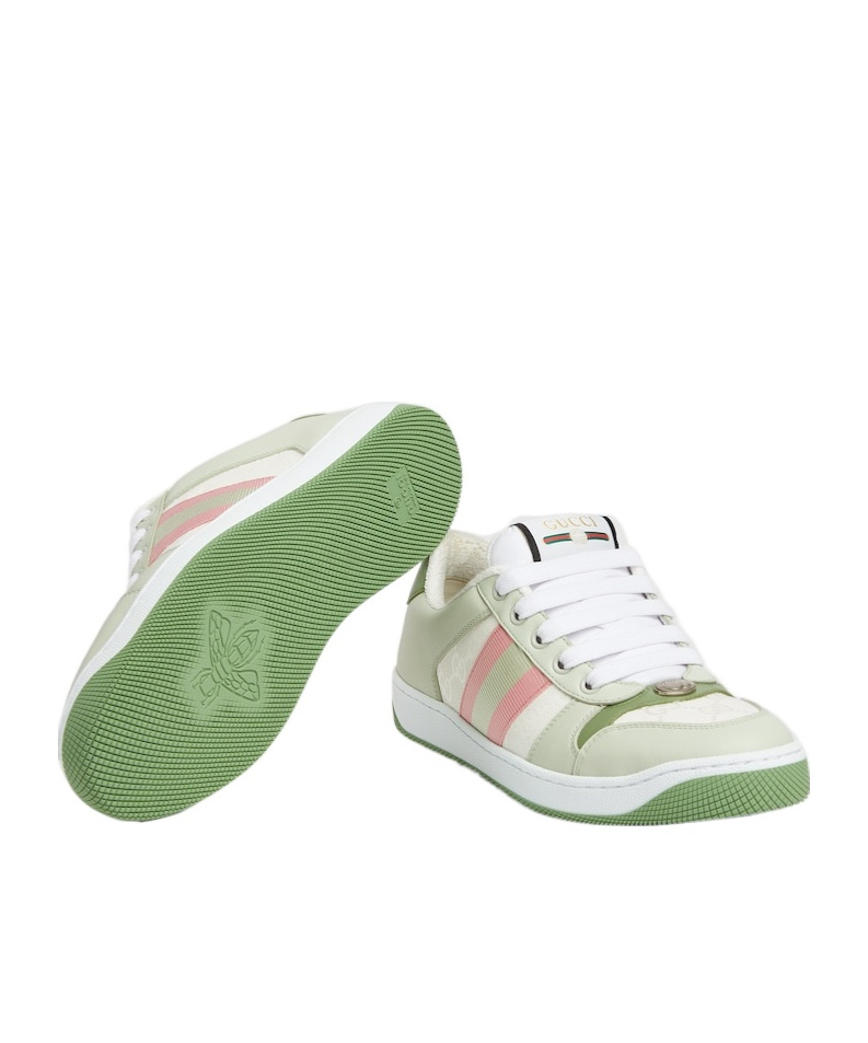 Gucci Screener Sneakers In White