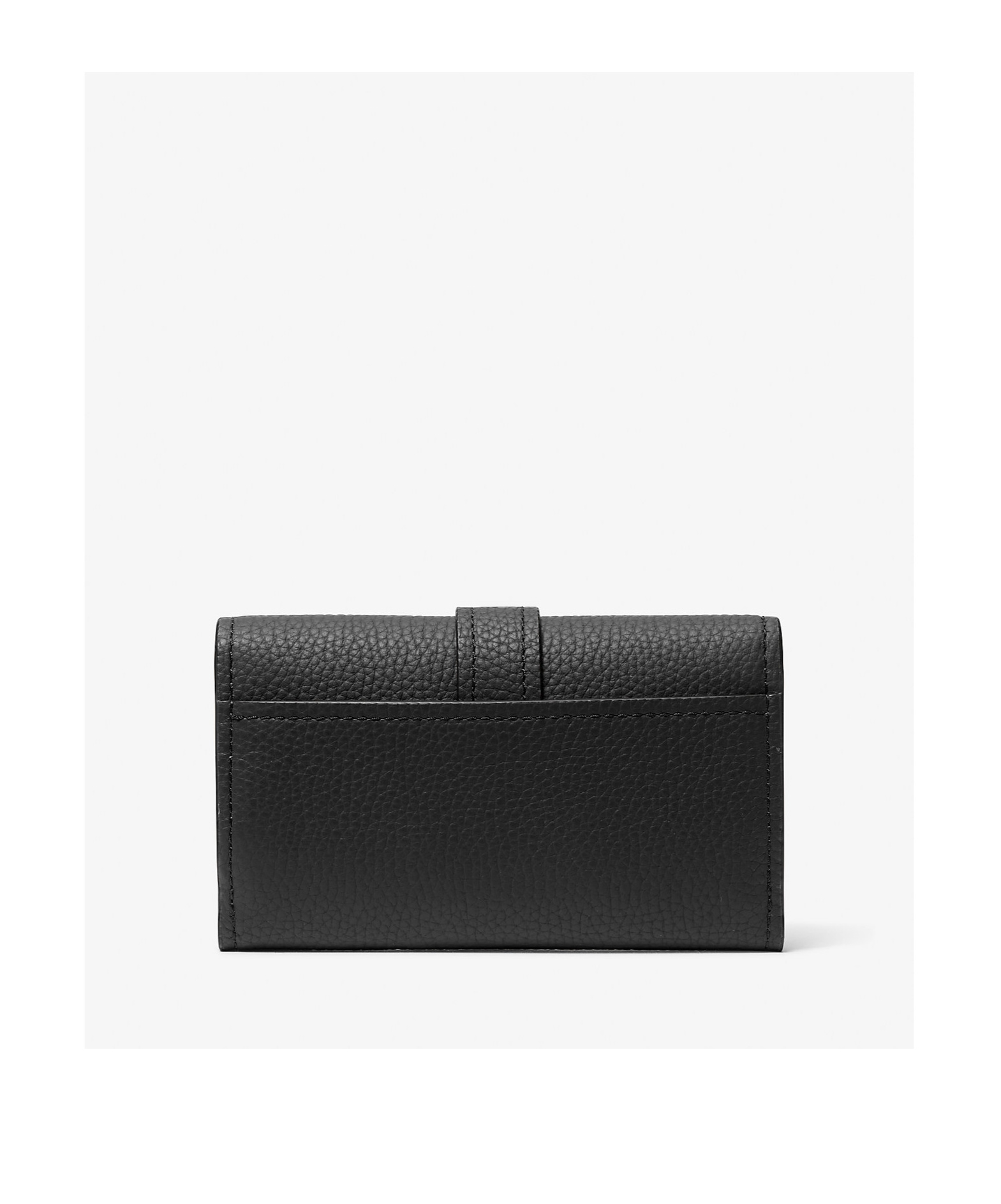 Michael Kors Flap Trifold Wallet In Black
