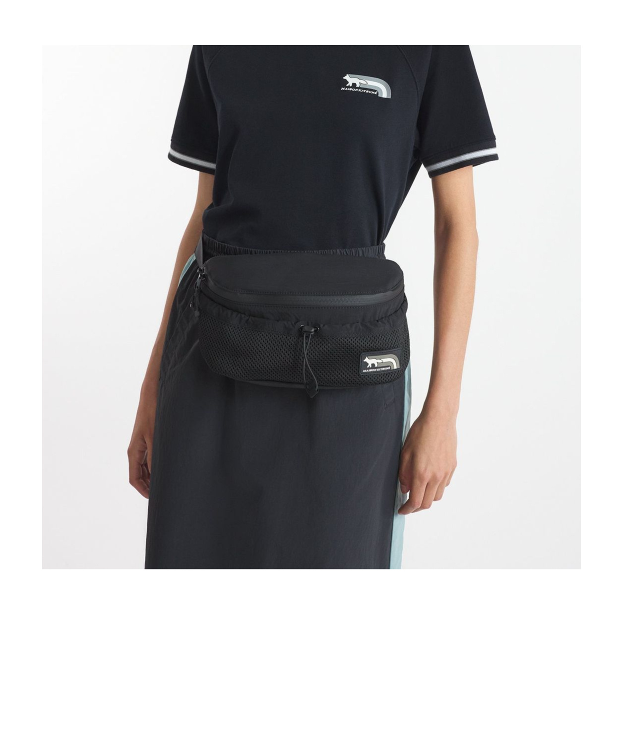 Maison Kitsuné Flash Fox Wallet In Black