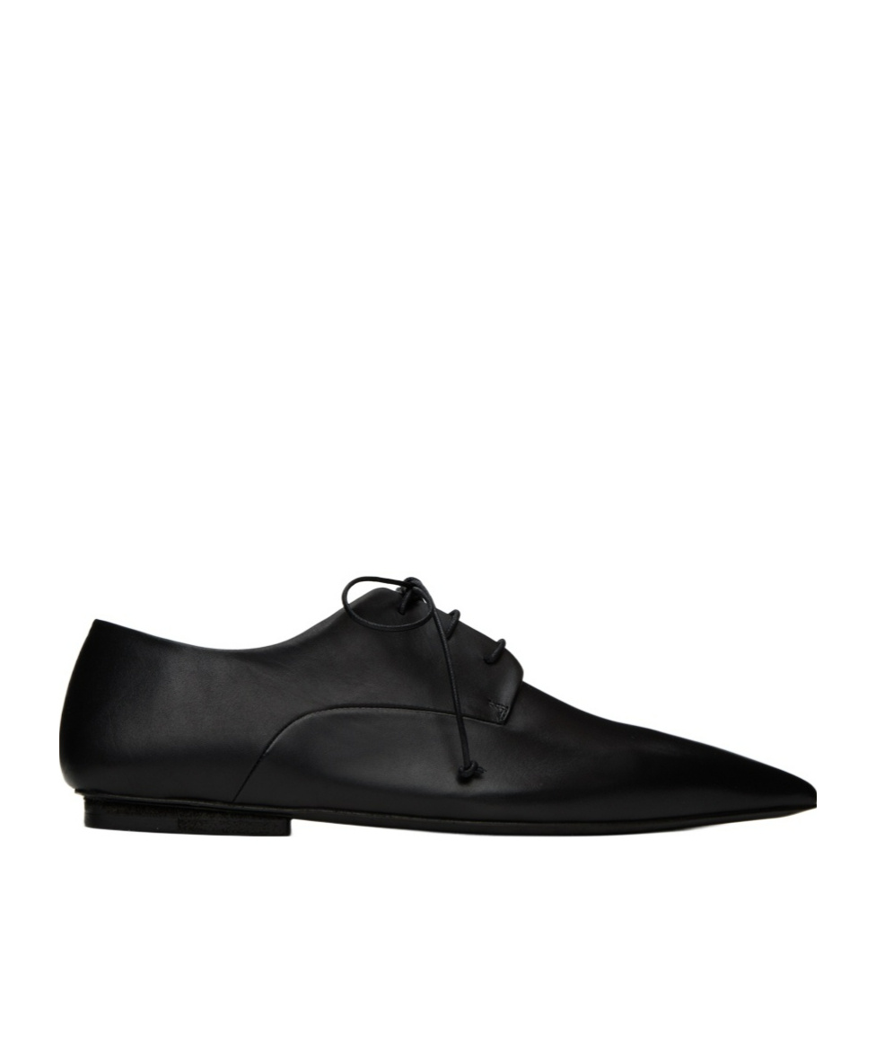 Marsèll Pointed Stitching Business Dress Shoes In Black