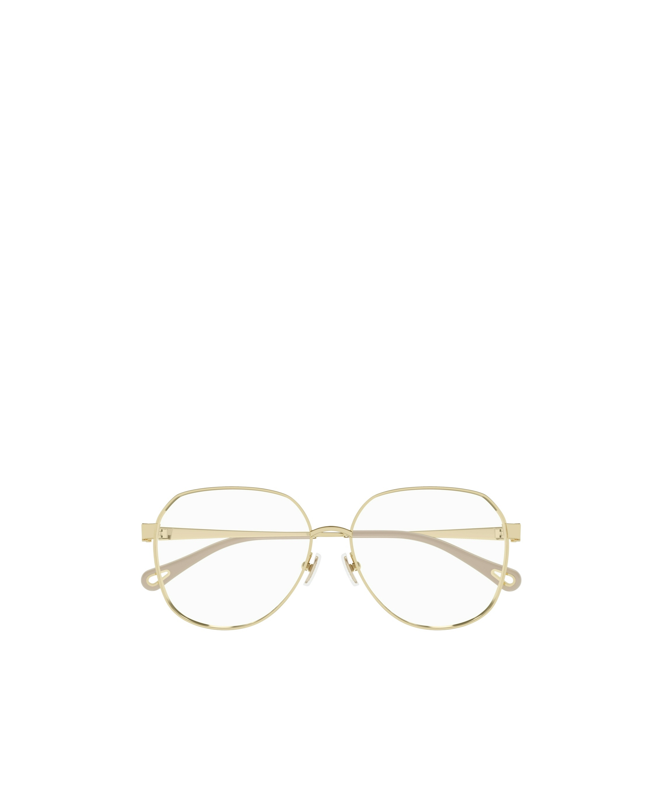 Chloé Round-frame Glasses In Nude