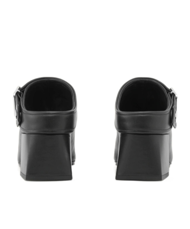Courrèges Gogo 55mm Leather Mules In Black