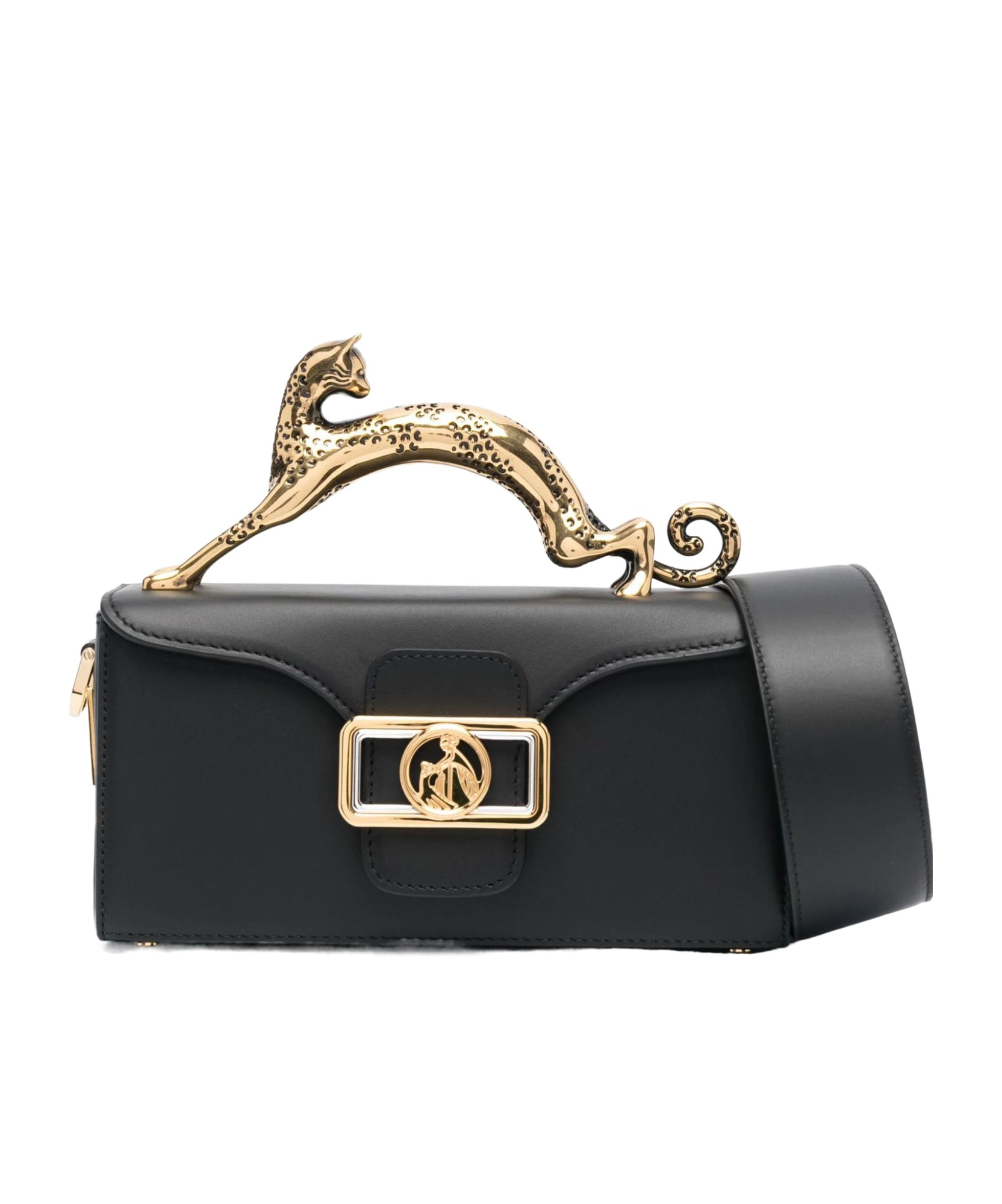 Shop Lanvin Snap Shoulder Bag In Green