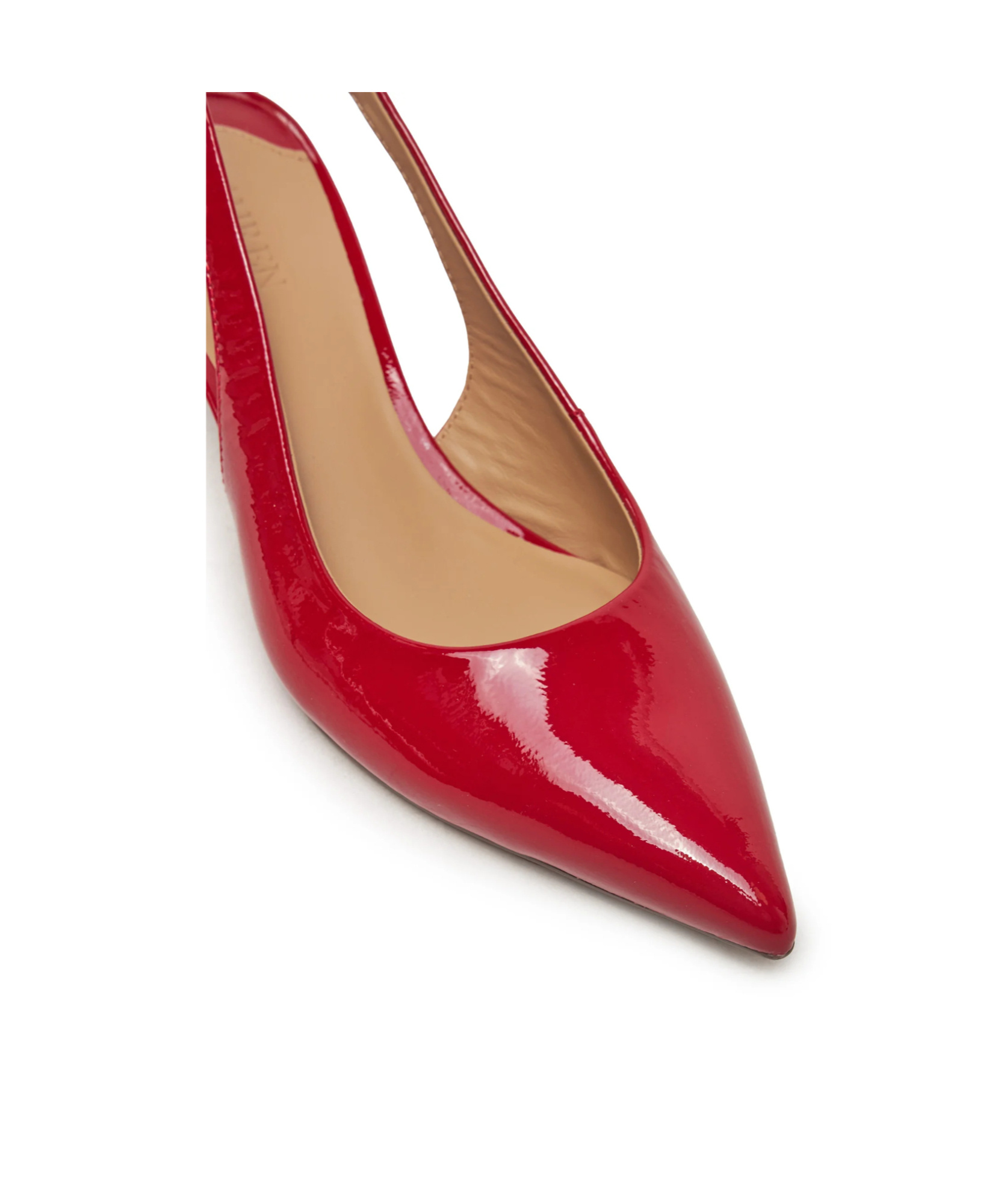 Ralph Lauren Pointed High Heel Sandals In Red