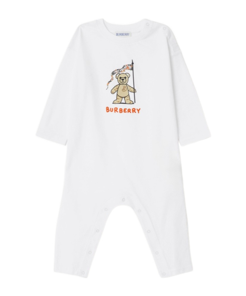Burberry Thomas Teddy Bear Two-piece Set In White