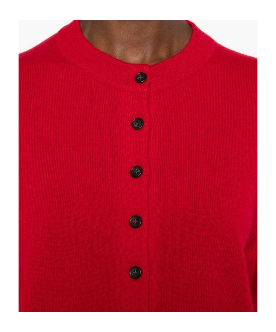 Lisa Yang Button-front Cardigan In Red