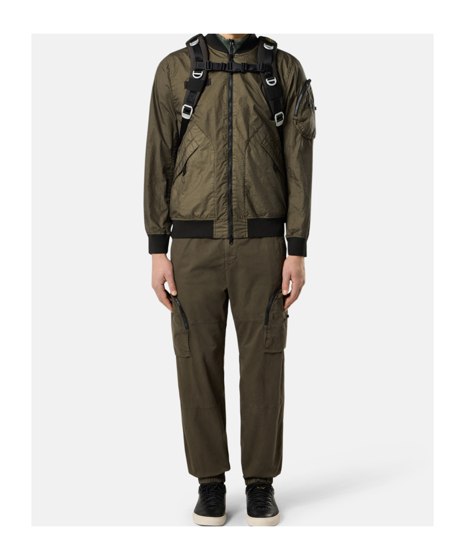 STONE ISLAND CANVAS BACKPACK