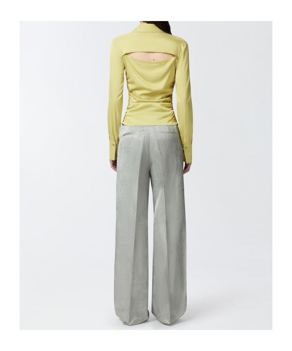 Pinko Gathered Shirt In Nude