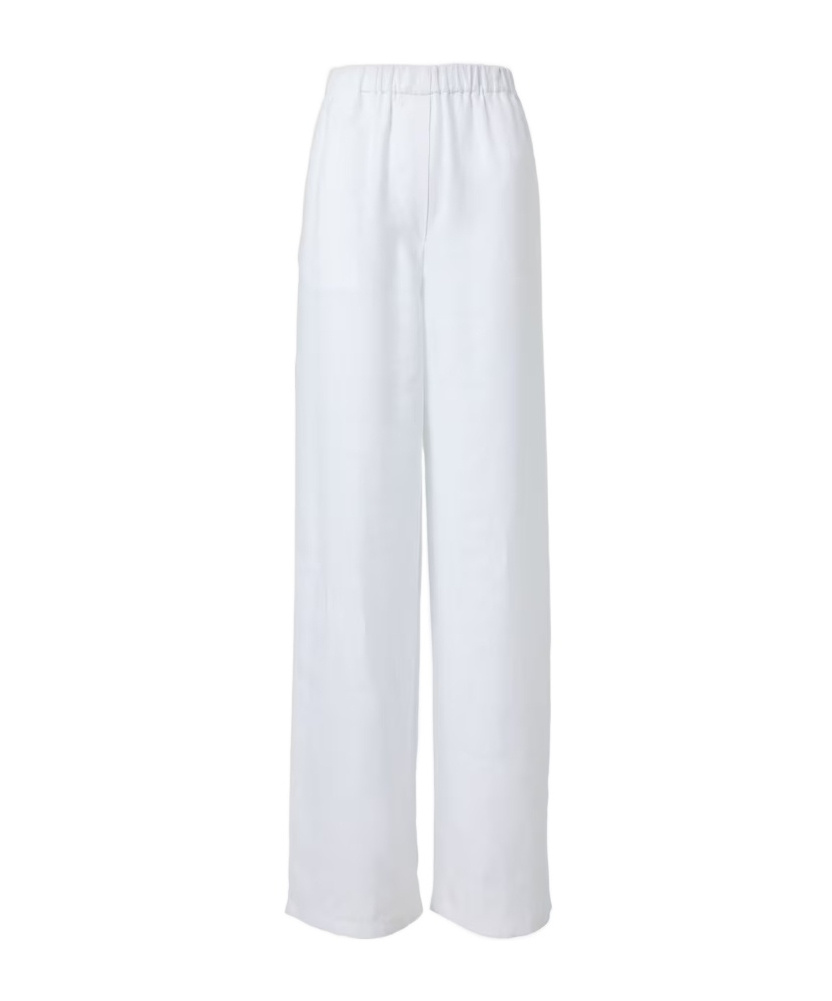 Loro Piana Valerio High-rise Linen Wide-leg Pants In White